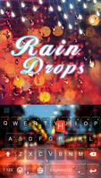 Rain Drop Emoji Keyboard Theme poster