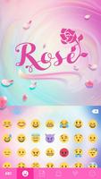Rose Emoji Theme for iKeyboard imagem de tela 1