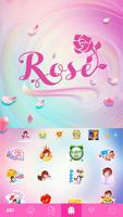 Rose Emoji Theme for iKeyboard capture d'écran 3