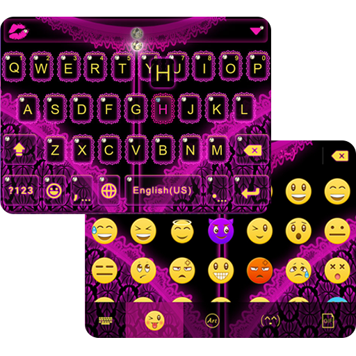 Sexy Lace Emoji iKeyboard