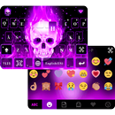 Purple Skeleton Emoji Keyboard APK