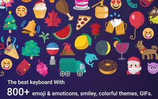 Space iKeyboard Emoji Theme capture d'écran 3
