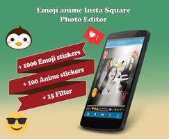 Emoji Anime Insta Square Photo Affiche