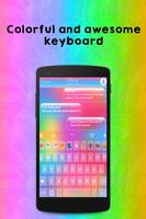 Rainbow imoji keyboard ポスター