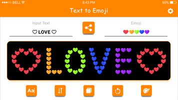 Convertisseur de texte en Emoji Affiche