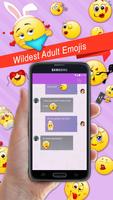 Adult Emoji Emoticons Icon Art ảnh chụp màn hình 1