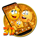 3D Yellow  Emoji Theme APK