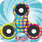 Emoji Fidget Spinner Wallpaper Usa HD biểu tượng