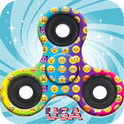 Emoji Fidget Spinner Wallpaper Usa HD icône