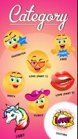 Love Emoji – Dirty Icons and Adult Stickers capture d'écran 1