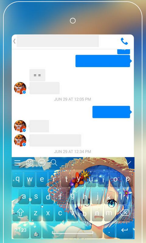 Android 用の アニメキーボード絵文字 レム Re ゼロキーボードの壁紙 Apk をダウンロード