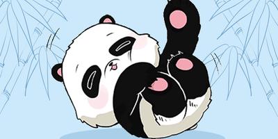 Cute Panda Emoji Keyboard Sticker Affiche