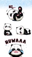 Cute Panda Emoji Keyboard Sticker captura de pantalla 2