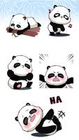 Cute Panda Emoji Keyboard Sticker 截图 3