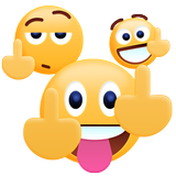 Middle Finger Emoji Sticker أيقونة