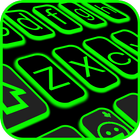 Smart Neon keyboard - Green Light Key أيقونة