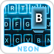 Fancy Neon Keyboard - Blue Light key