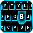 Neon Blue Smart keyboard APK