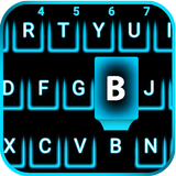 Neon Blue Smart keyboard icône