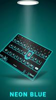 Neon Blue Smart keyboard poster