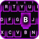 Purple Neon Emoji Keyboard APK