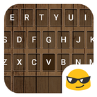 Wood Emoji Keyboard Emoticons icône