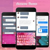 Emoji Keyboard-  Pink Themes تصوير الشاشة 3