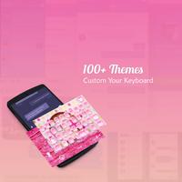 Emoji Keyboard-  Pink Themes Poster