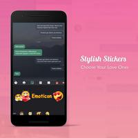 Emoji Keyboard-  Pink Themes تصوير الشاشة 1