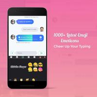 Emoji Keyboard-  Pink Themes تصوير الشاشة 2
