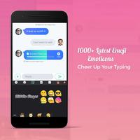Emoji Keyboard-  Pink Themes captura de pantalla 2