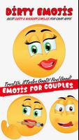 Dirty Emoji Stickers - Adult Icons and Sexy Text Poster
