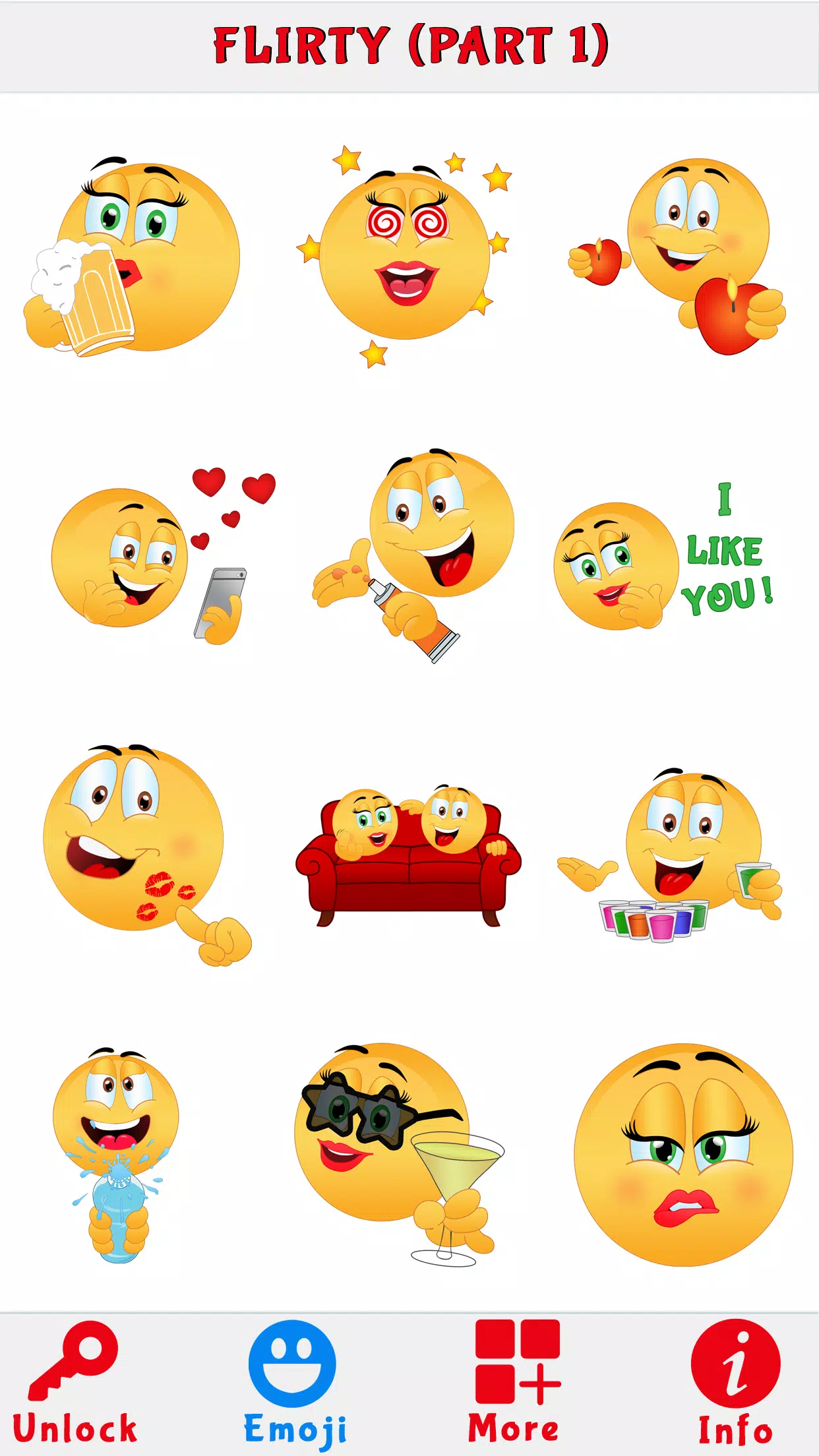 Sexy Smiley - Flirty Emoji â€“ Adult Icons and Dirty Stickers APK fÃ¼r Android herunterladen