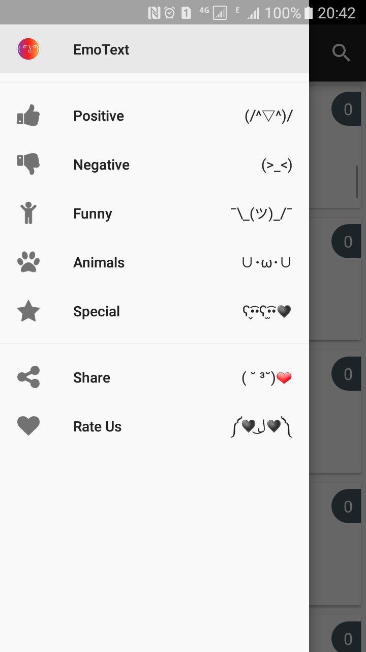 Text Faces For Chat Lenny Face Shrug Emotext Para Android