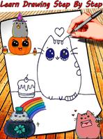 How To Draw Pusheen Cat تصوير الشاشة 1
