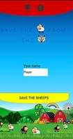 Save the sheep poster
