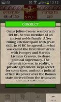 Quiz History of Rome Lite Ekran Görüntüsü 2