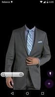 Men Suit Photo Montage Affiche