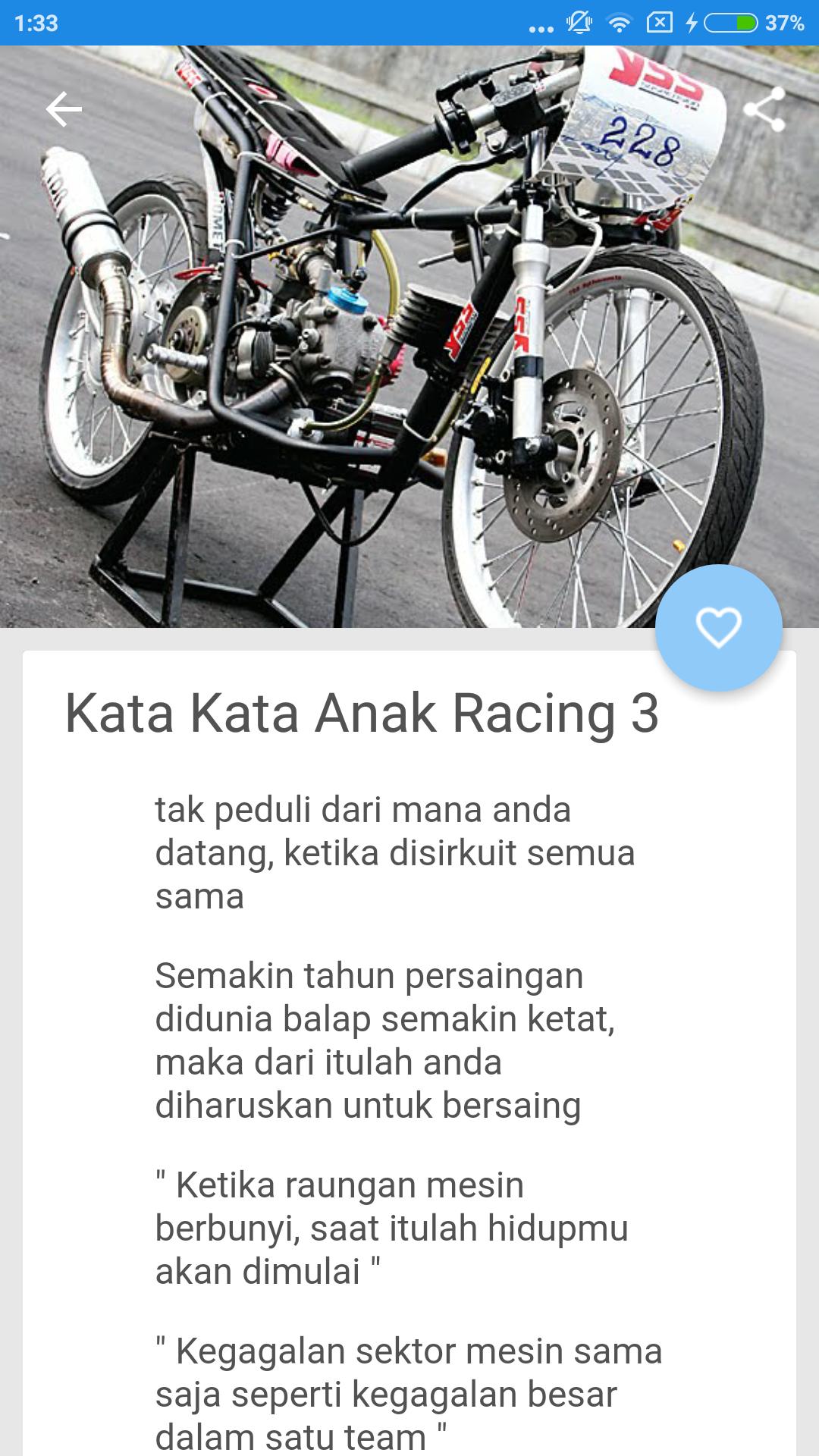 Kata Kata Anak  Racing      apk    