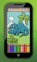 Dinosaurs to paint plakat