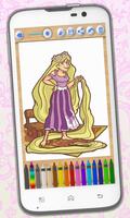 Paint Rapunzel magic drawings capture d'écran 1