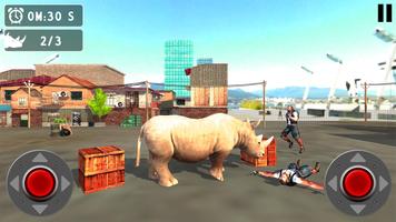 Raging Rhino Simulator Affiche