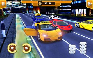 Cidade Taxi Driving Simulator 17 - Sport Car Cab Cartaz