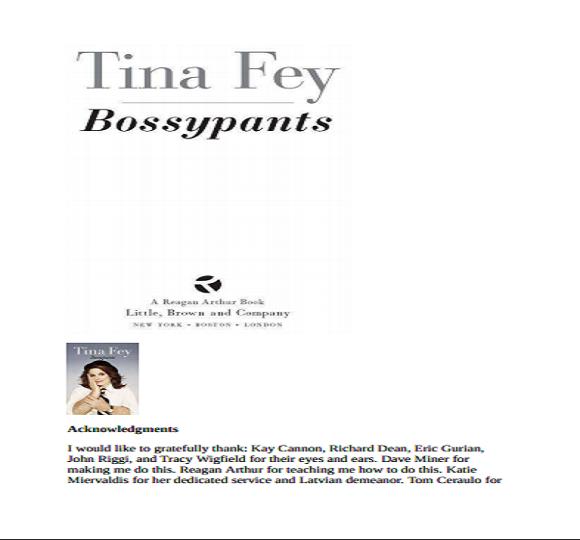 Books bossypants Tina Fey -Pdf for Android - APK Download