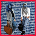 Hijab Jeans Photo Maker Zeichen