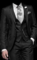 Stylish Man Suit Photo Studio plakat