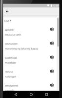 English to Filipino Vocabulary capture d'écran 3