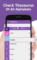 French to English Dictionary - French language app Affiche