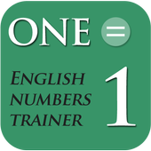 English numbers trainer icon