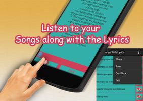 Song with lyrics Affiche